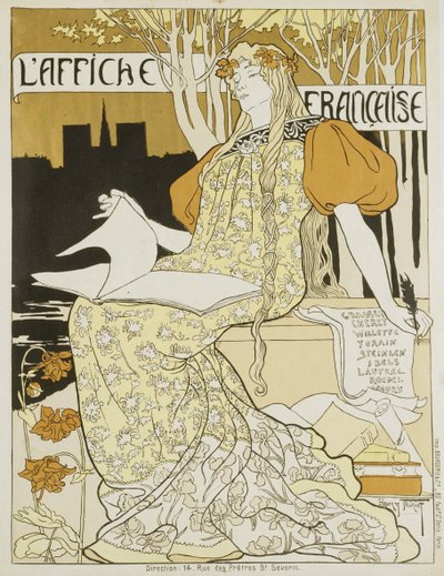 A francia plakát, 1897 körül. alkotó: Henri Thiriet