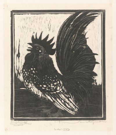 Krielhaantje (eredeti cím a tárgyon) alkotó: Henri Verstijnen (signed by artist)