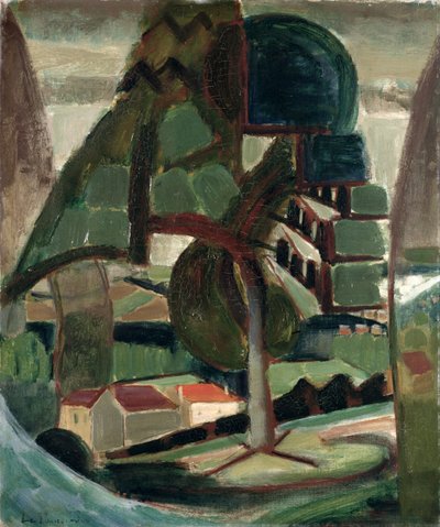 Táj a Meulon-Hardricourtban alkotó: Henri Victor Gabriel Le Fauconnier