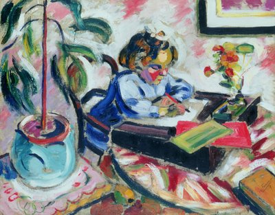 Kis iskoláslány alkotó: Henri Victor Gabriel Le Fauconnier