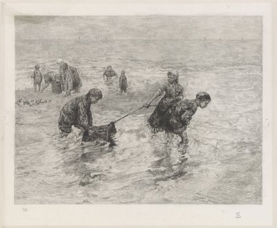 Gyermekek a tenger mellett alkotó: Henri Wouters