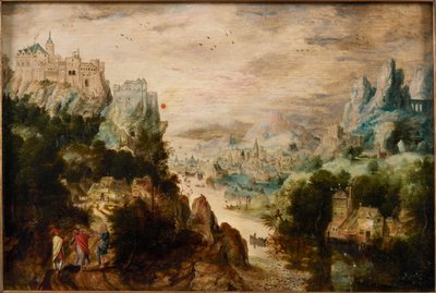 Táj az Emmausba vezető úttal, 1540 körül. alkotó: Henri de Herri met de Bles
