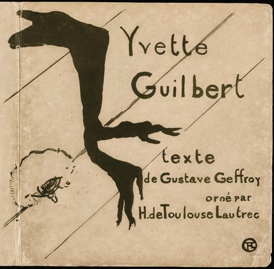Albumcover für Yvette Guilbert von Henri de Toulouse-Lautrec