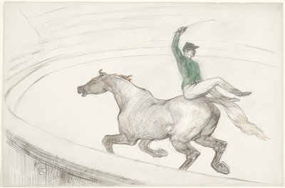 A cirkuszban: Jockey (Au cirque: Jockey) alkotó: Henri de Toulouse Lautrec