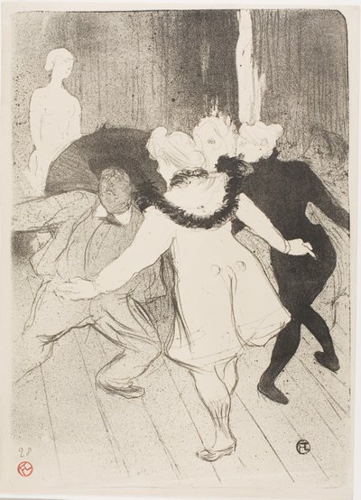A Folies-Bergerében: Monsieur Prudhomme szerénysége alkotó: Henri de Toulouse-Lautrec
