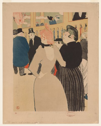 A Moulin Rouge-ban: La Goulue és nővére alkotó: Henri de Toulouse-Lautrec