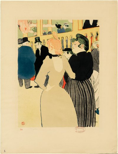 A Moulin Rouge-ban, La Goulue és nővére alkotó: Henri de Toulouse-Lautrec