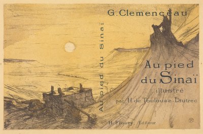 Borító az „Au pied du Sinaï” számára alkotó: Henri de Toulouse-Lautrec