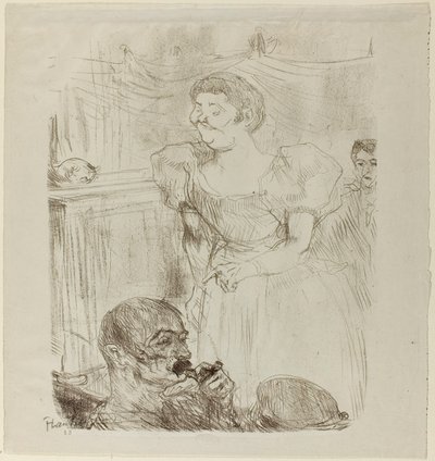 Di ti Fellow, angol énekes egy kávézó-koncertben alkotó: Henri de Toulouse-Lautrec