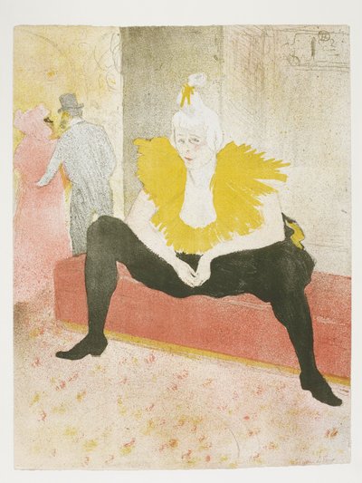 Ők: Ülő női bohóc alkotó: Henri de Toulouse-Lautrec