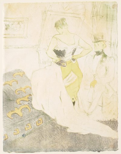 Elles: Nő fűzőben - A felszedés alkotó: Henri de Toulouse-Lautrec