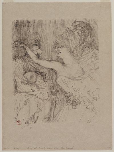 Guy és Mealy a "Paris qui Marche"-ban alkotó: Henri de Toulouse-Lautrec