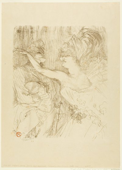 Guy és Mealy, a 'Paris qui Marche' című filmben alkotó: Henri de Toulouse-Lautrec