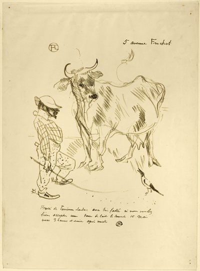 Meghívó egy pohár tejre alkotó: Henri de Toulouse-Lautrec