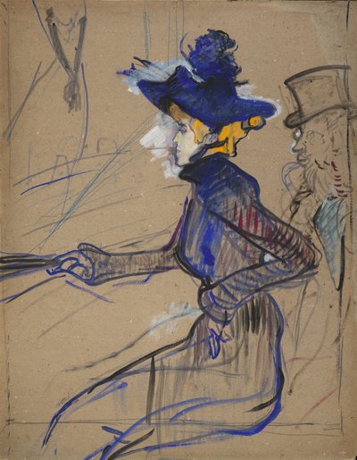 Jane Avril a Divan Japonais-ban alkotó: Henri de Toulouse-Lautrec