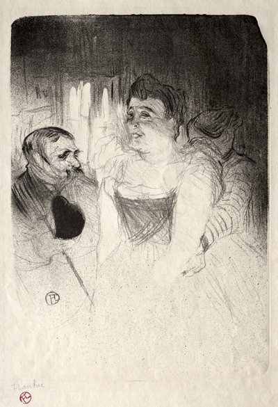 Judic a Loge-ban alkotó: Henri de Toulouse-Lautrec