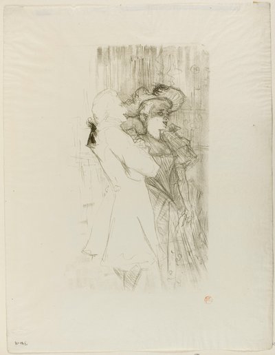 Lender és Auguez a La Chanson de Fortunioban alkotó: Henri de Toulouse-Lautrec
