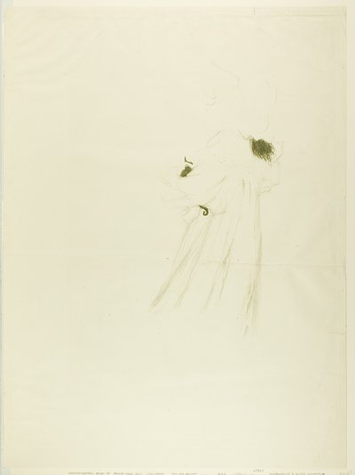 Miss May Belfort (nagy tányér) alkotó: Henri de Toulouse-Lautrec