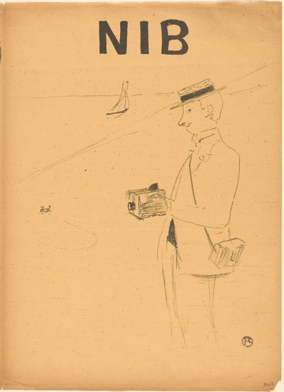 Nib, avagy az amatőr fényképész [jobb oldali recto] alkotó: Henri de Toulouse-Lautrec