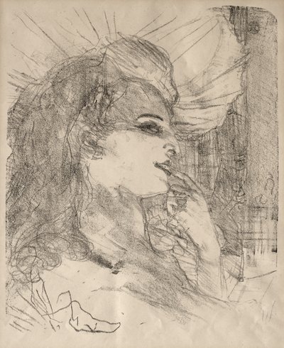 Színészek és színésznők portréi: Tizenhárom litográfia: Anna Held alkotó: Henri de Toulouse-Lautrec