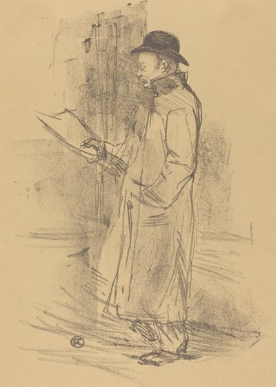 A „Benefice Gemier” műsora (Programme du «Bénéfice Gémier») alkotó: Henri de Toulouse-Lautrec