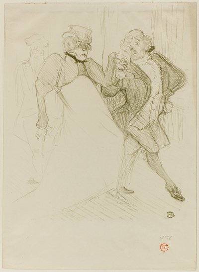 Réjane és Galipaux, Madame Sans-Gêne-ben alkotó: Henri de Toulouse-Lautrec