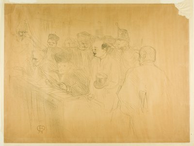 Az Arton-próba (harmadik tábla) alkotó: Henri de Toulouse-Lautrec