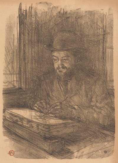 A kiváló metszőművész, Adolphe Albert (Le bon graveur – Adolphe Albert) alkotó: Henri de Toulouse-Lautrec