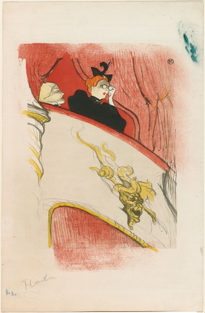 A loge az aranyozott maszkkal alkotó: Henri de Toulouse-Lautrec