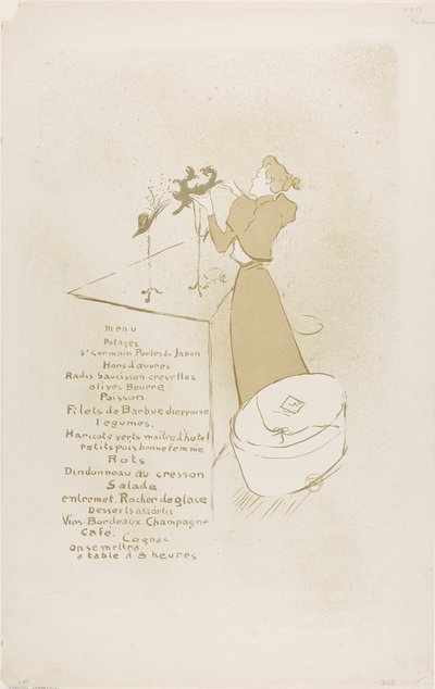 The Milliner, Renée Vert alkotó: Henri de Toulouse-Lautrec