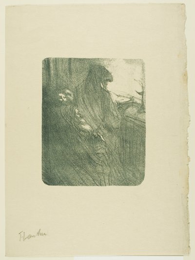 A régi flörtök, Désiré Dihau dallamaiból alkotó: Henri de Toulouse-Lautrec