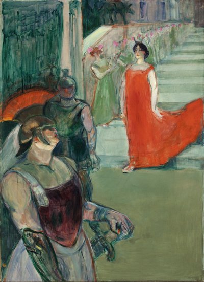 A „Messalina” opera Bordeaux-ban alkotó: Henri de Toulouse-Lautrec