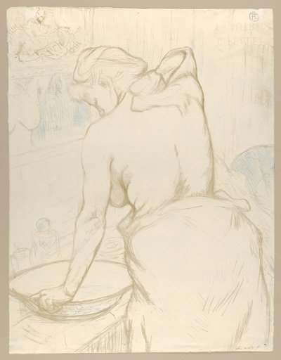 Mosás, az „Elles” című sorozatból alkotó: Henri de Toulouse-Lautrec