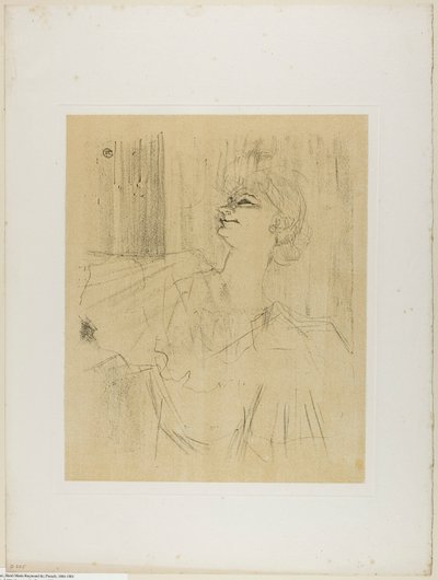 Yvette Guilbert – Menilmontant de Bruant, Yvette Guilberttől alkotó: Henri de Toulouse-Lautrec