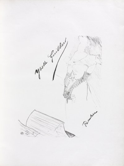 Yvette Guilbert-angol sorozat: Frontispiece alkotó: Henri de Toulouse-Lautrec