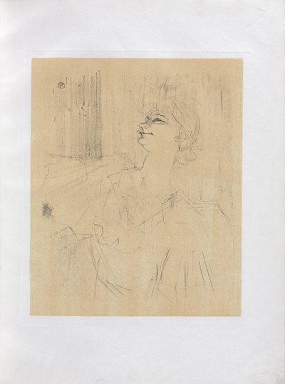 Yvette Guilbert-angol sorozat: Menilmontant de Bruant alkotó: Henri de Toulouse-Lautrec