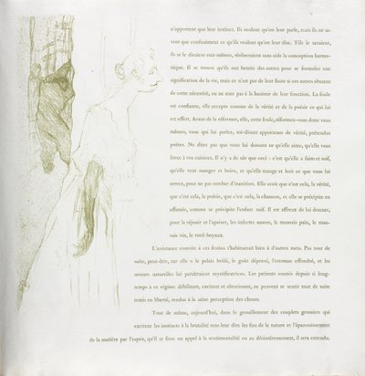 Yvette Guilbert-francia sorozat: 11. sz alkotó: Henri de Toulouse-Lautrec