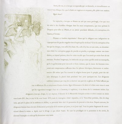 Yvette Guilbert-francia sorozat: 13. sz alkotó: Henri de Toulouse-Lautrec