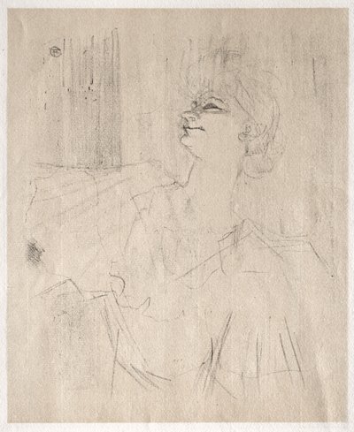 Yvette Guilbert: Ménilmontantban, Bruantból alkotó: Henri de Toulouse-Lautrec