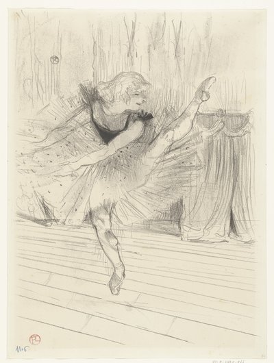 Ida Heath táncos portréja Ida Heath angol táncos alkotó: Henri de Toulouse Lautrec (signed by artist)