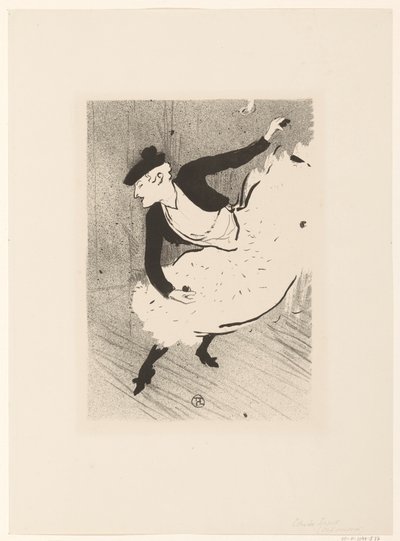 Portré van zangeres Edmee Lescot Edmee Lescot A kávézókoncert (sorozat címe) alkotó: Henri de Toulouse Lautrec (signed by artist)
