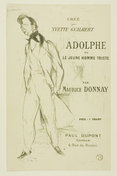 Adolphe—Der traurige junge Mann von Henri de Toulouse-Lautrec