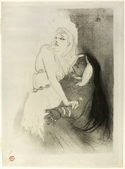 A reneszánszban: Sarah Bernhardt a Phèdre-ben alkotó: Henri de Toulouse Lautrec