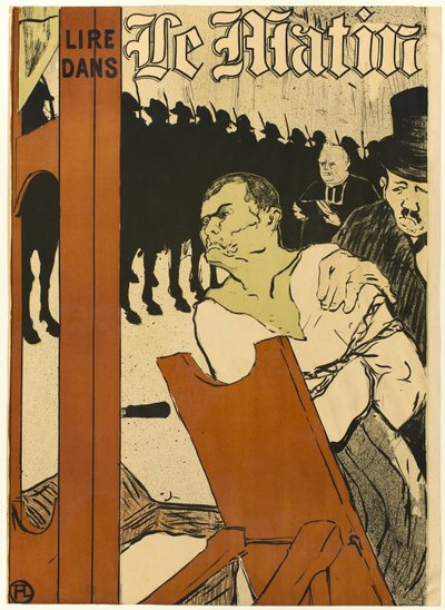 Am Fuße des Schafotts von Henri de Toulouse-Lautrec