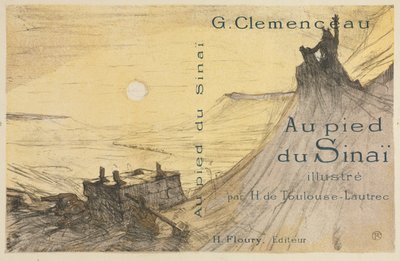 A Sínai lábánál: Borító, 1898. alkotó: Henri de Toulouse Lautrec