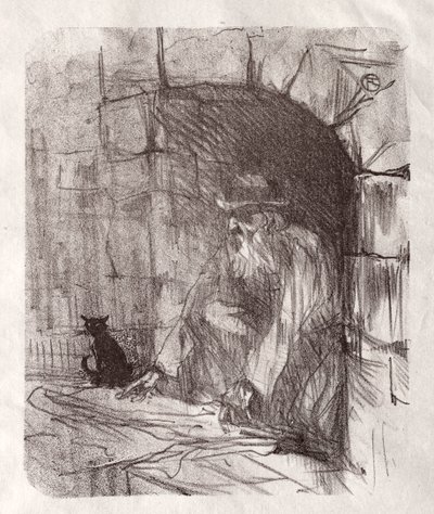 A Sínai lábánál: egy hátsó bolt Krakkóban alkotó: Henri de Toulouse-Lautrec