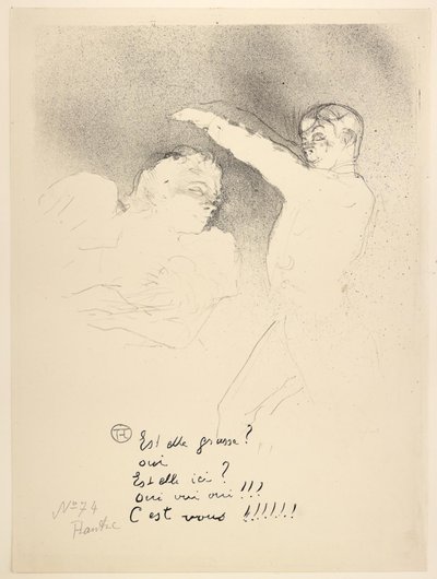 A fajtáknál, Miss Lender és Brasseur alkotó: Henri de Toulouse-Lautrec
