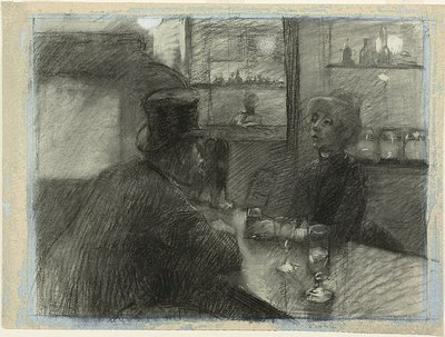 A rue de Rome kávézó bárja alkotó: Henri de Toulouse-Lautrec