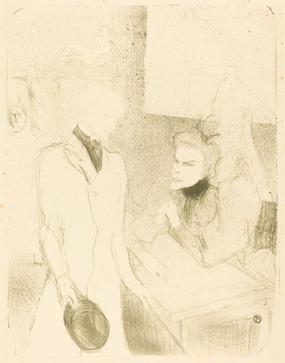Brandes és Le Bargy Cabotinsban Brandès és Les Bargy Cabotinsban, 1894. alkotó: Henri de Toulouse Lautrec