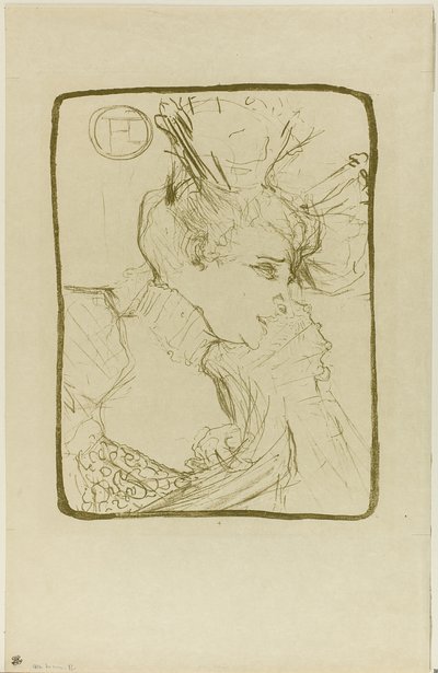 Mademoiselle Marcelle Lender mellszobra alkotó: Henri de Toulouse Lautrec